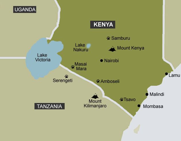 Kenya Map Kenya Maps Kenya