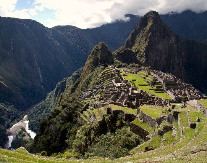 Classic view of Machu Picchu